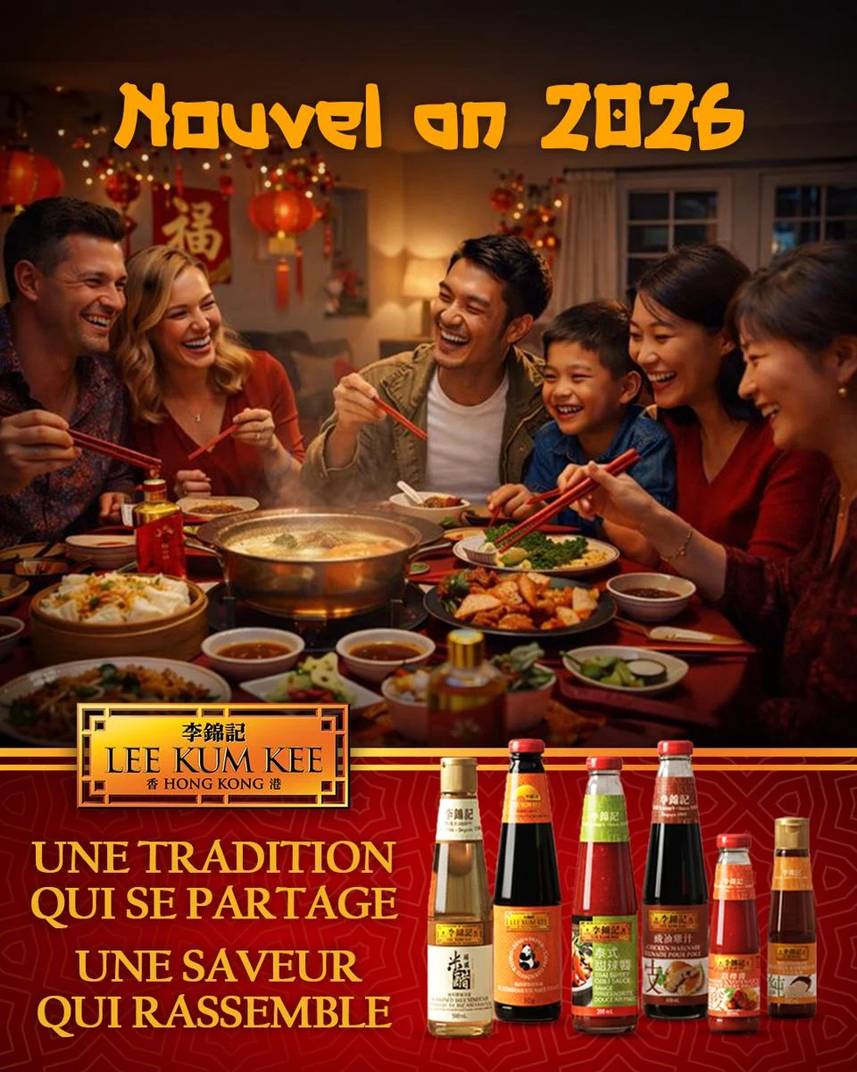 Repas familial du Nouvel An avec des sauces Lee Kum Kee