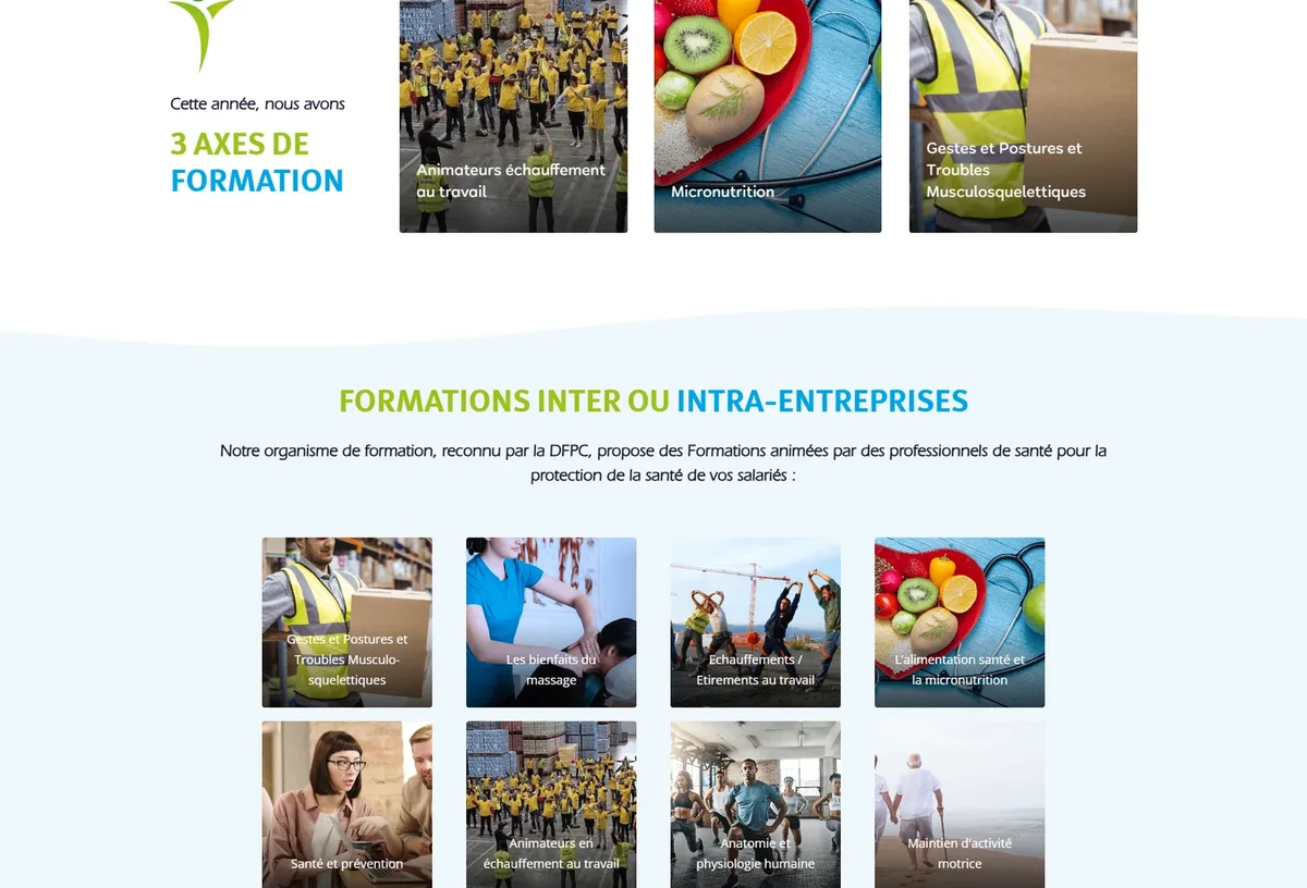 Thématiques et catalogue des formations d’Éducation Santé pour les entreprises