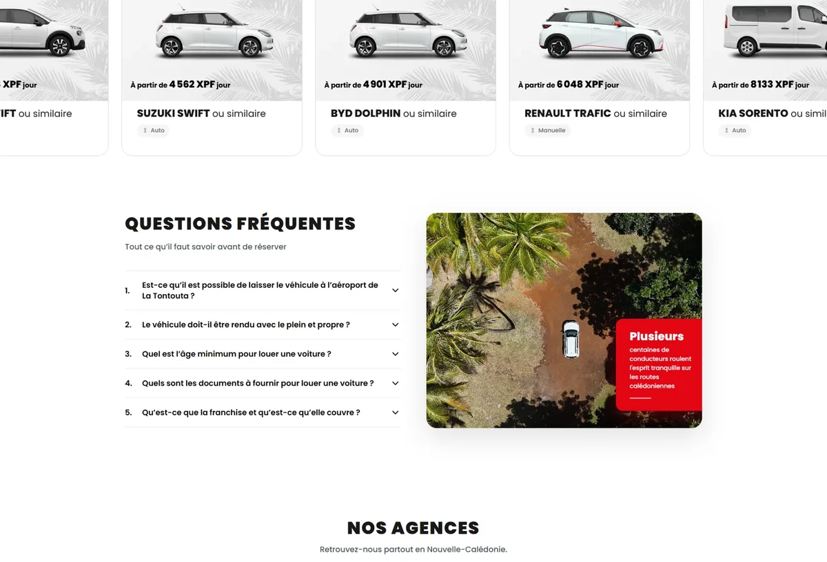 Questions fréquentes et présentation des agences Point Rouge